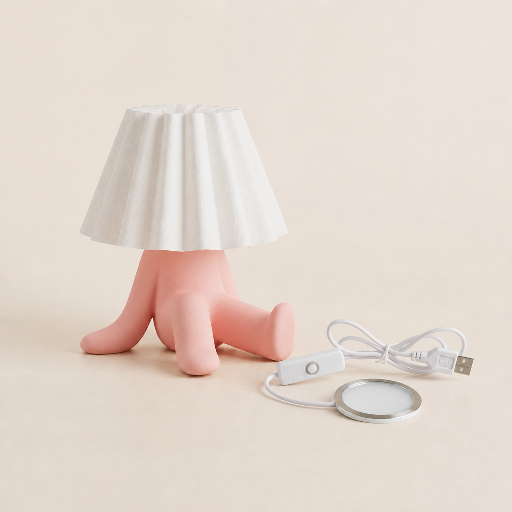 Lazy Bunny - Tembel Tavşan Figürlü Yumuşak LED 'li 3D Dekoratif Aydınlatma - Görsel 3