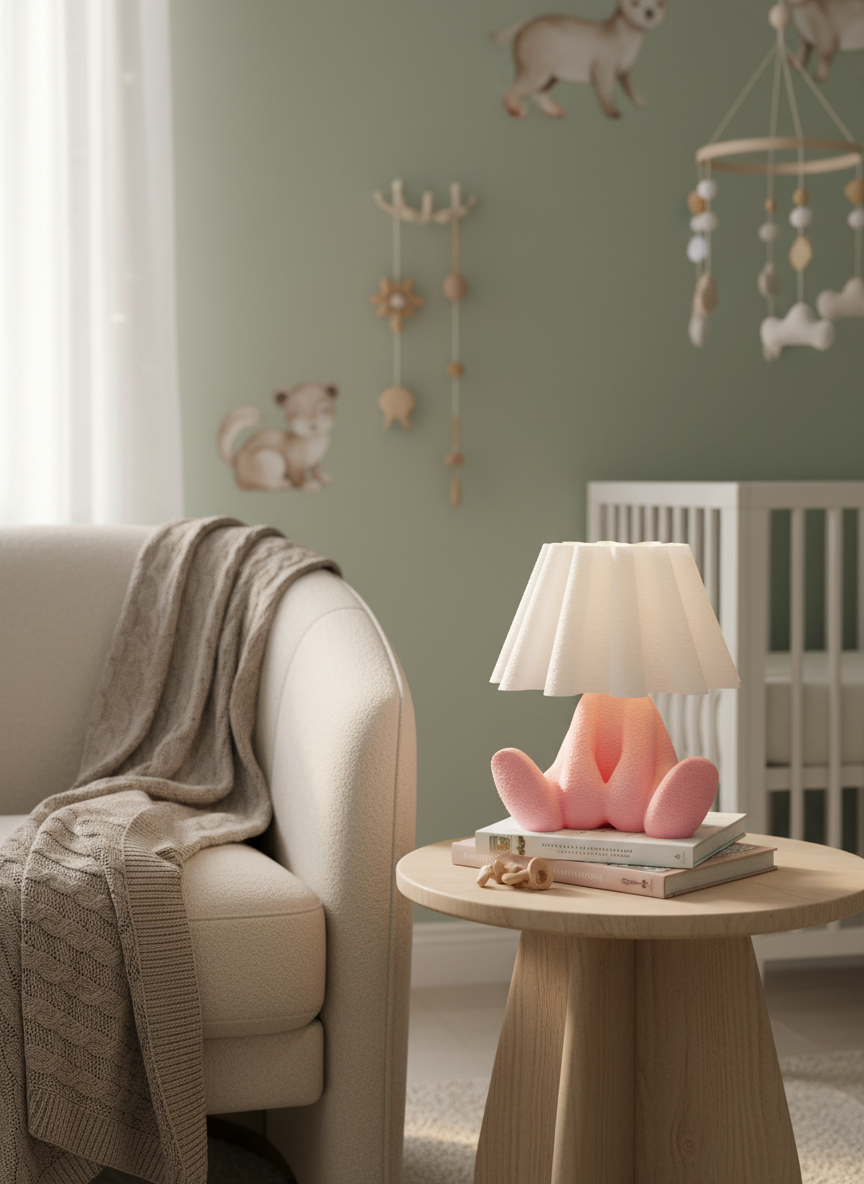 Bunny Glow / Bebek Odası için Yumuşak Gece Lambası - 3D