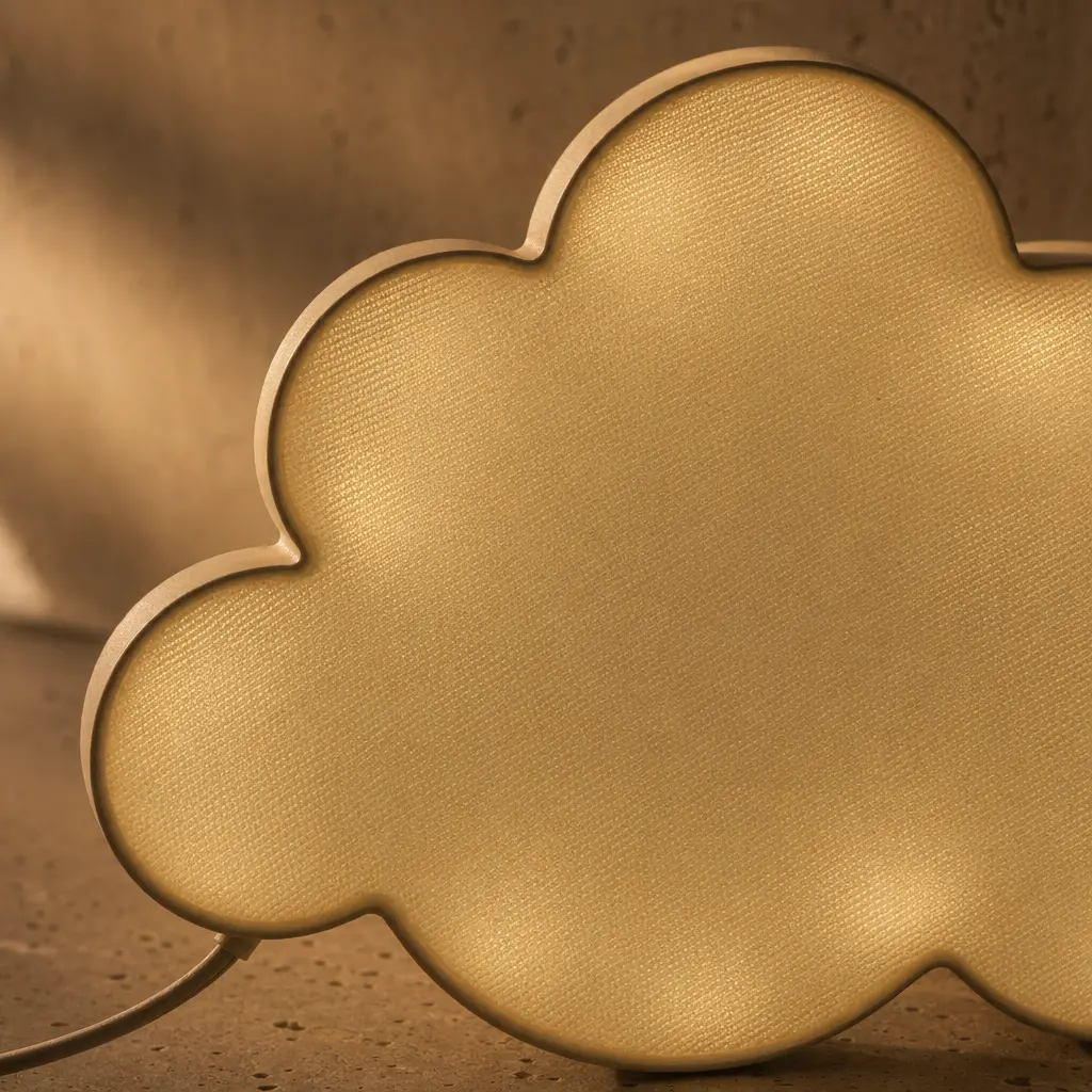 Soft Cloud Lamp / Bebek Odası için Yumuşak Gece Lambası - 3D - Görsel 3